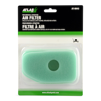 Atlas Lawn Mower RePlacement Air Filter foam, for Briggs & Stratton 3HP & 4HP engines Front_Flat