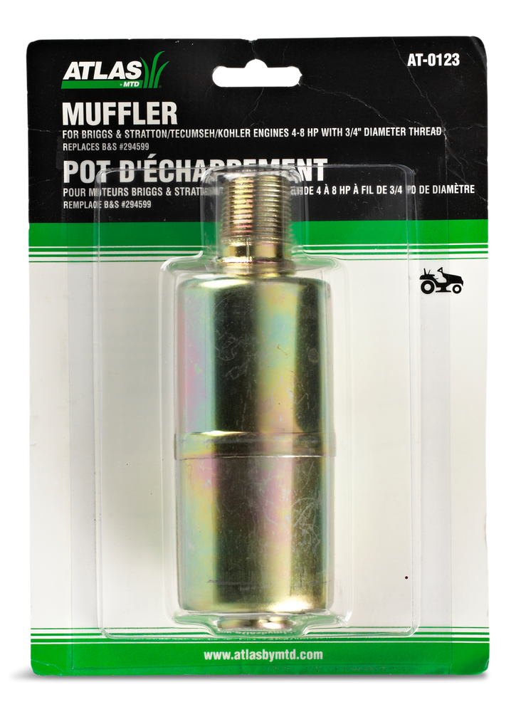 Briggs & Stratton Lawn Mower 48 HP Engine Muffler For engines with 3/4