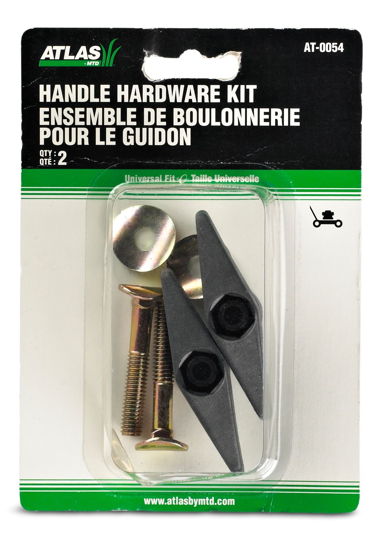 Alas Universal handle mounting kit, 2 Pk, for lawn mower handles