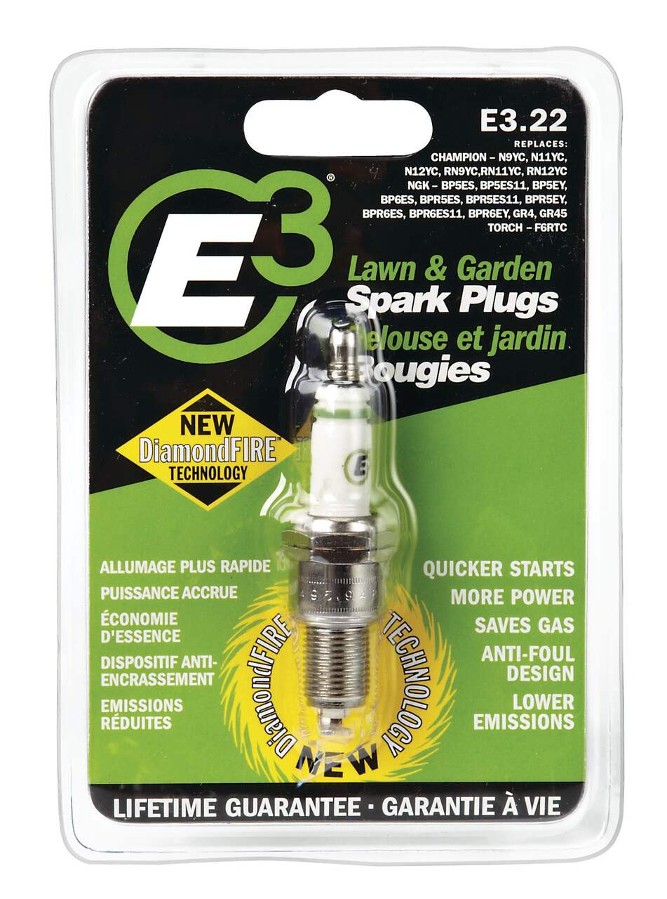 E3 Lawn Mower and snowblower RePlacement SPark Plug, E3 22