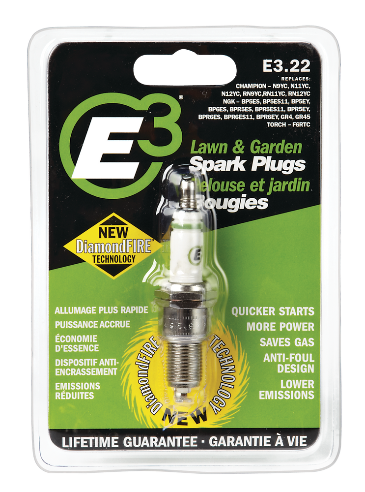 E3 Lawn Mower and snowblower RePlacement SPark Plug, E3 22 Canadian Tire
