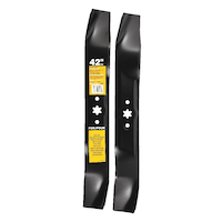 MTD 3-in-1, 2-Blade Replacement Set for 42-in Lawn Tractor Cutting Decks, Black Overhead_Flat
