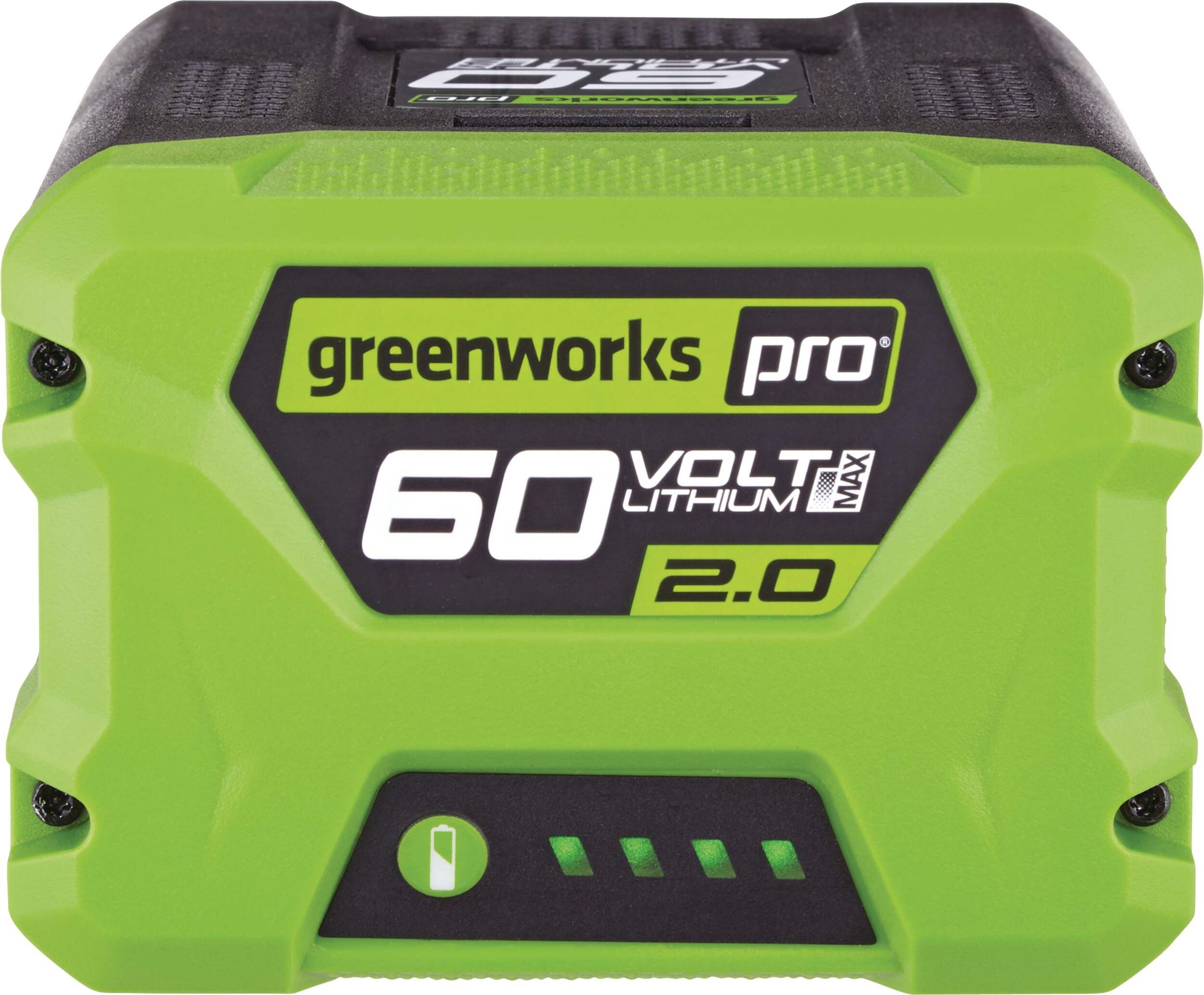 Pile au lithium-ion de rechange Greenworks, 60 V, 2 Ah Front_Elevated