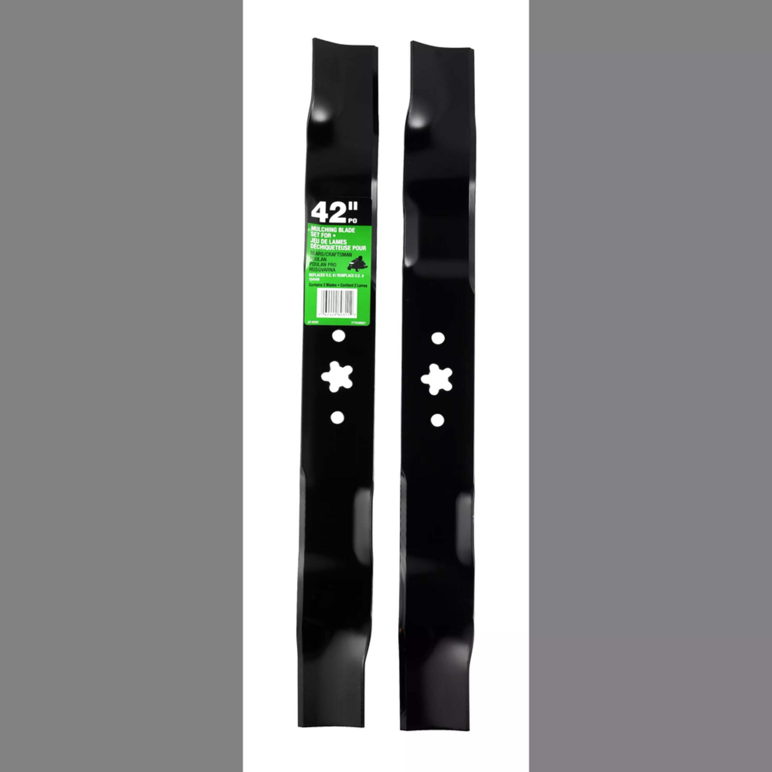 Atlas Mulching Lawn Tractor Replacement Two Blade Set, 42in Canadian