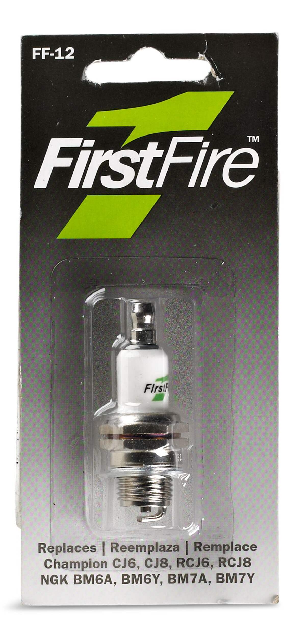FirstFire Small Engine RePlacement SPark Plug by E3, FF-12 Front_Flat