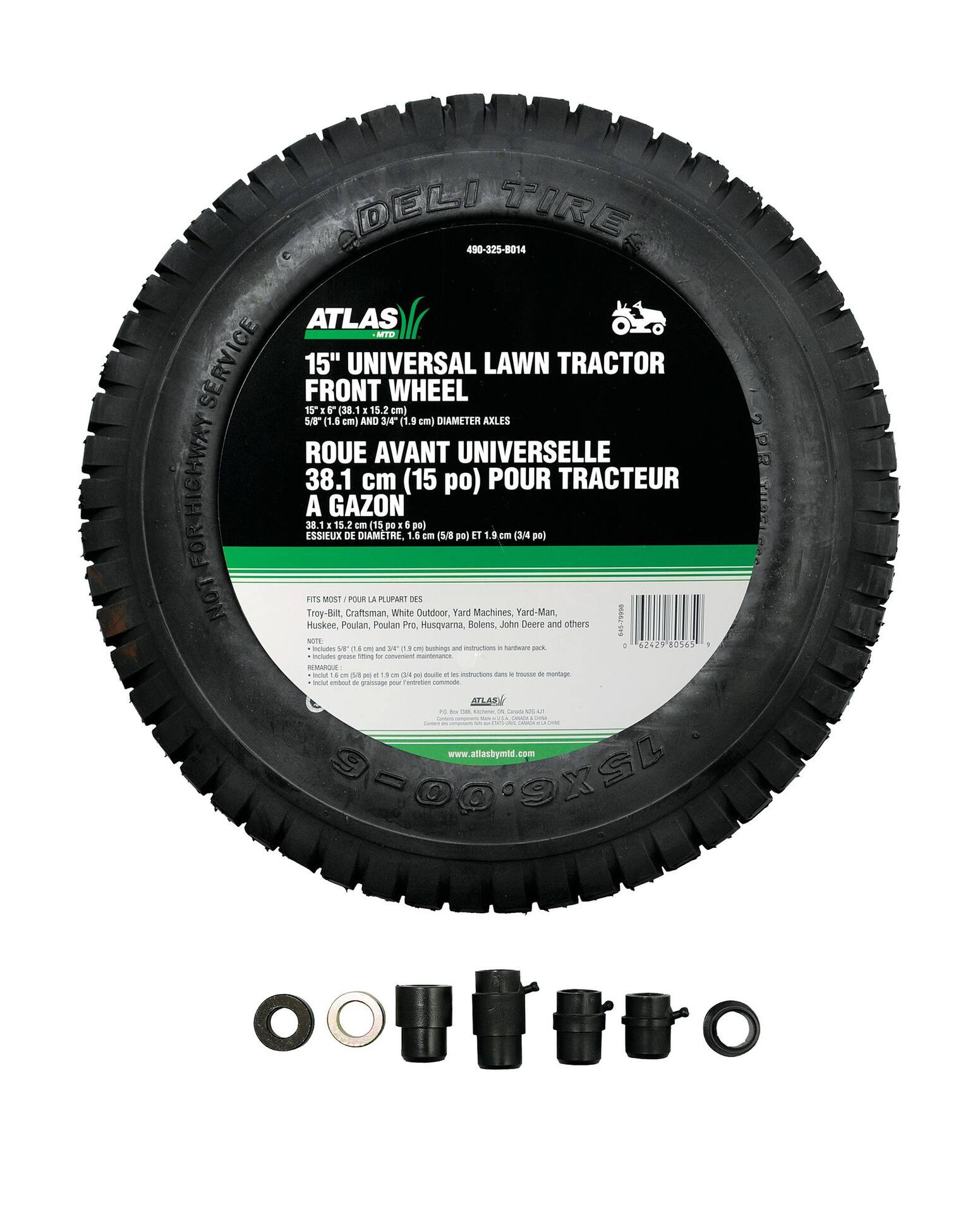 15 inch best sale lawn tractor tire