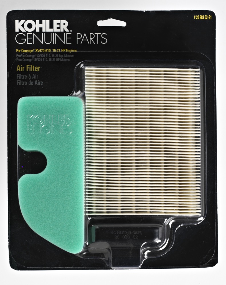 Filtre à air de rechange pour tondeuse à siège Kohler, préfiltre pour