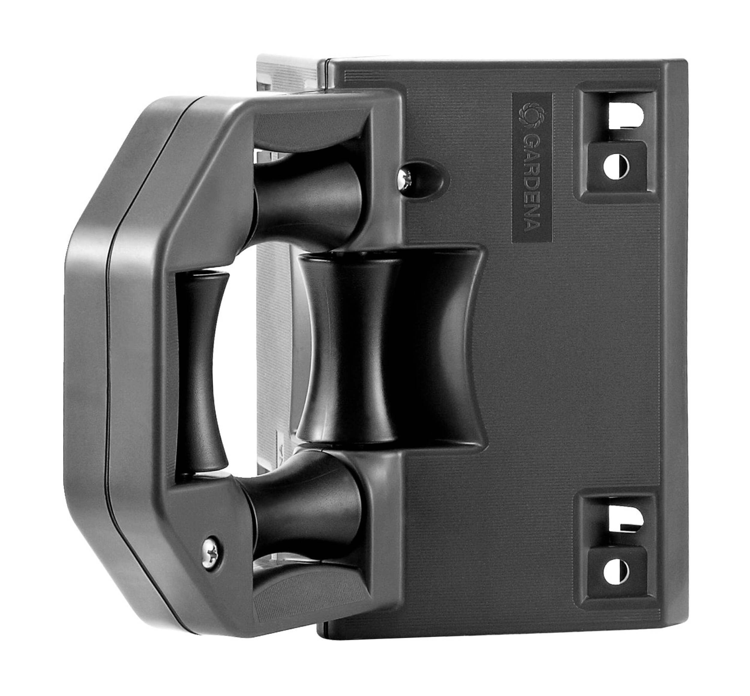 Gardena Plastic Wall-Mount Hose Guide Front_Three_Fourths_Angled_Left