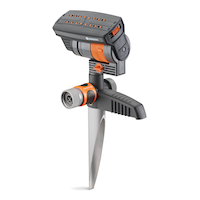 Gardena ZoomMaxx Compact Oscillating Sprinkler on Metal Spike, 76-2300 sq.ft Front_Three_Fourths_Angled_Left