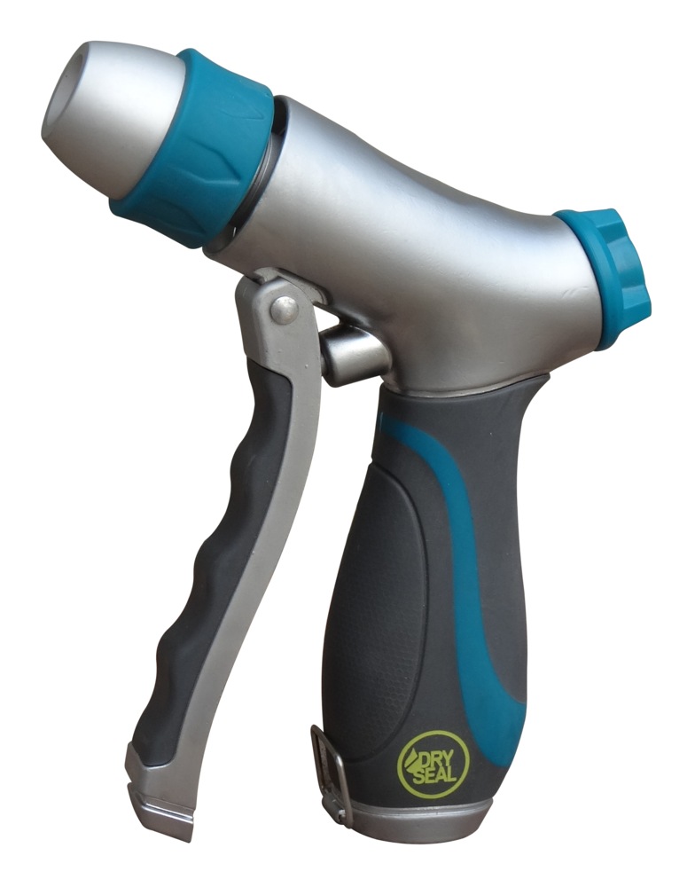 Yardworks Dry Seal Zinc Adjustable FrontTrigger Garden Water Hose Pistol Nozzle Canadian Tire