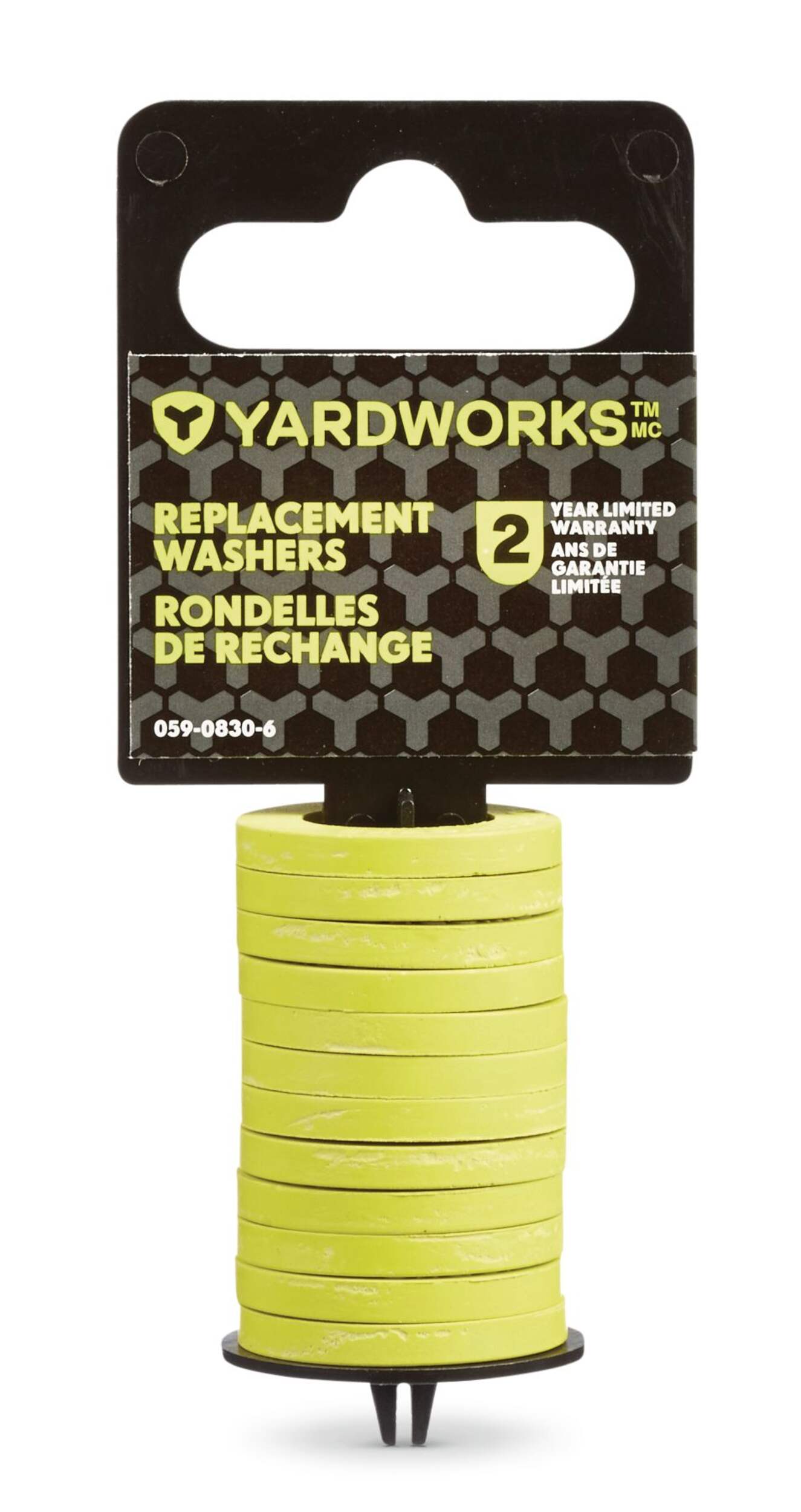 Yardworks Replacement Rubber Garden Hose Washers, 12-pk Front_Flat