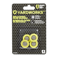 Rondelles de filtre de tuyau d’arrosage de rechange en caoutchouc Yardworks, paq. 4 Front_Flat
