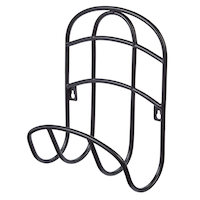 Garden Club Steel Garden Hose Hanger/Holder/Butler, Black, 125-ft