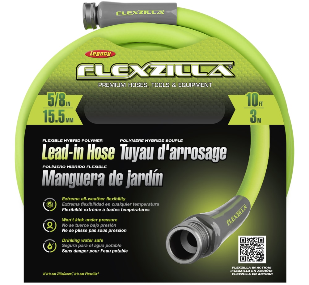 Flexzilla Lightweight AllWeather Flexible LeadIn Garden Hose