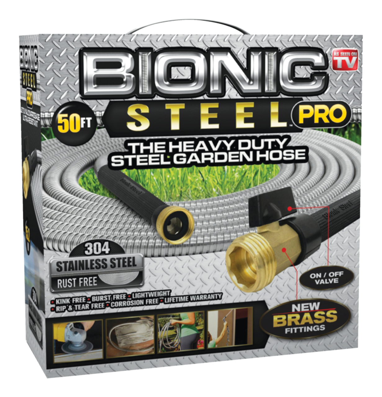 Bionic Steel Pro 5/8 In. Dia. x 100 Ft. L. Stainless Steel Garden Hose -  Jerry's Do it Best Hardware