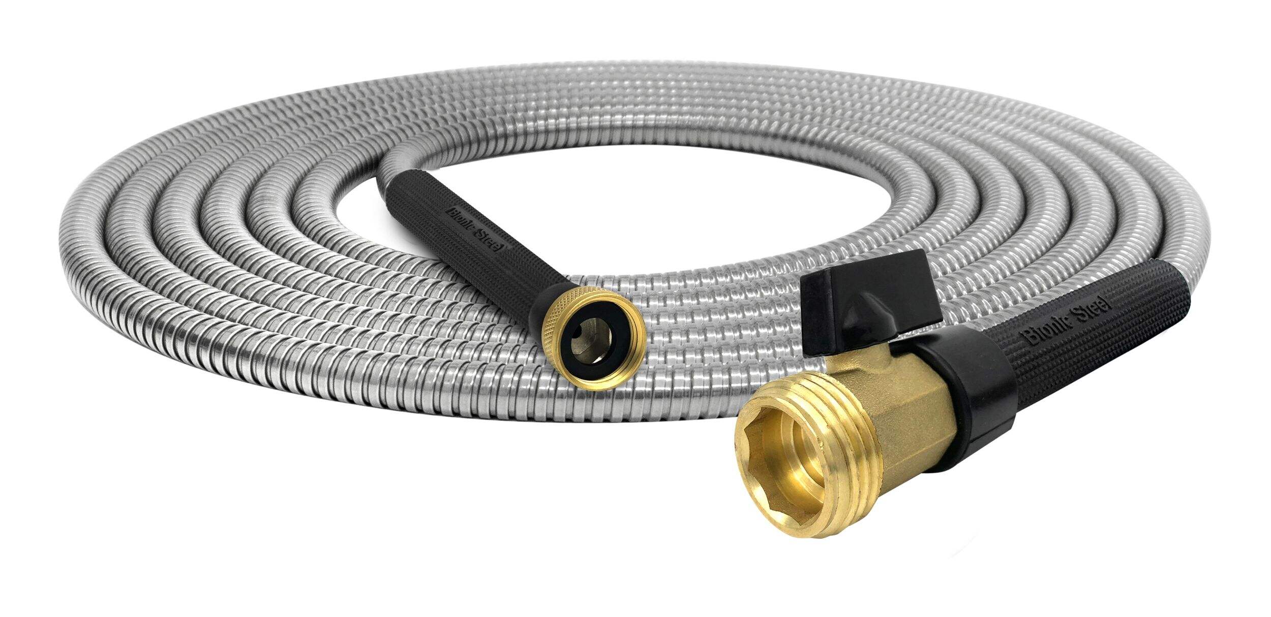 Bionic Lightweight Heavy-Duty Stainless Steel Garden Hose, Rust Free, 5/8-in x 50-ft Front_Elevated