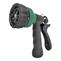 Pistolet d¿arrosage en plastique à gâchette arrière avec 8 réglages Garden Club