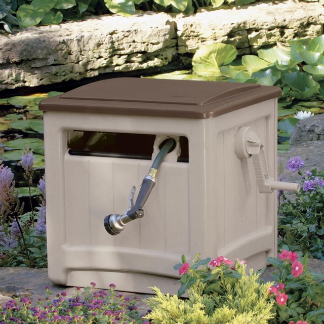 Suncast Compact Garden Hose Reel Hideaway & Storage, 225ft, 19lb