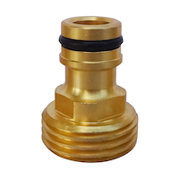 Adaptateur d’accessoire rapide 5/8 po en laiton Yardworks Front_Elevated