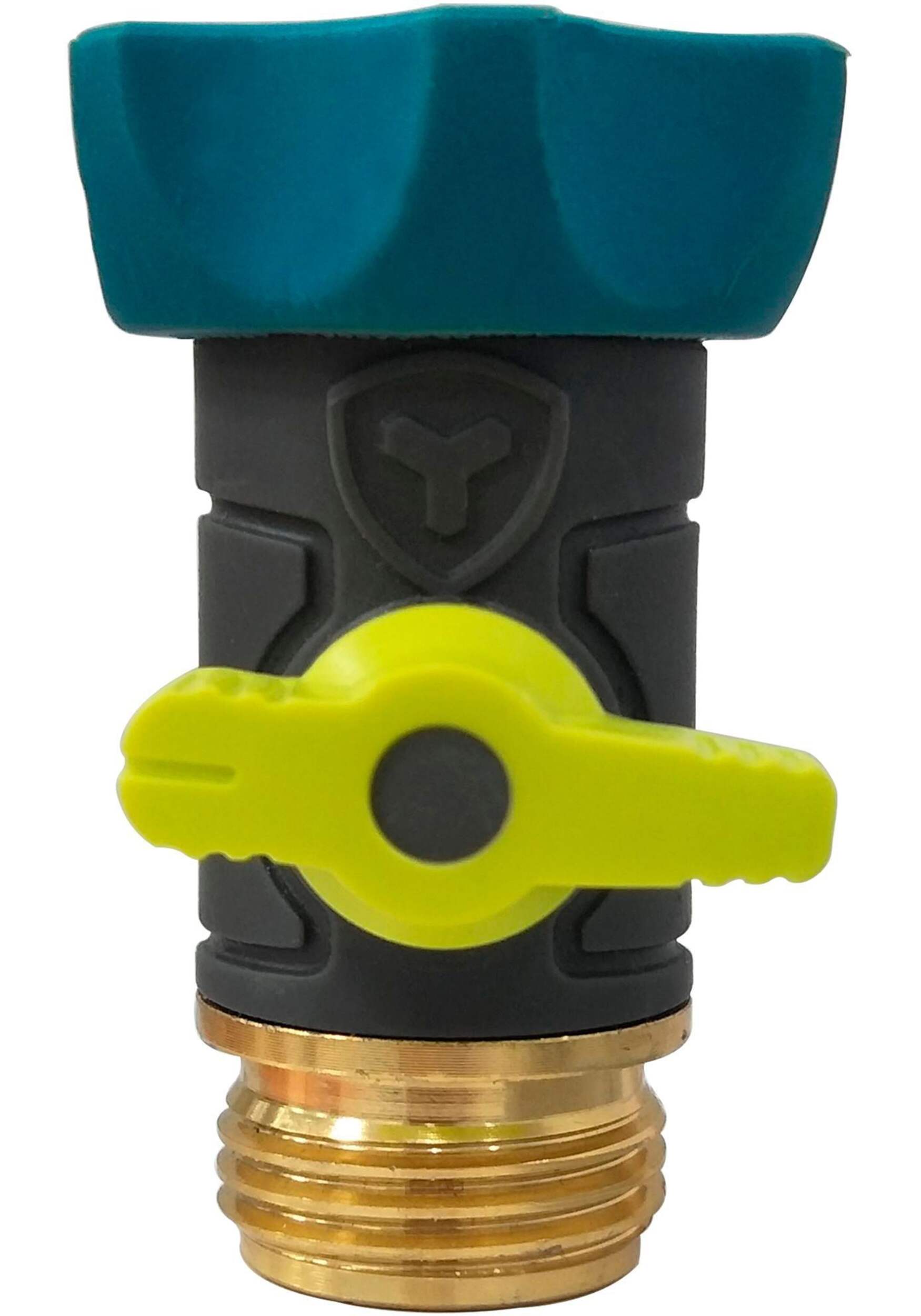 Yardworks Zinc Water Shut-Off Valve/Hose Coupling, Assorted Front_Flat