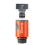 Raccord Gardena Comfort, robinet femelle à tuyau, 2 pces Front_Flat