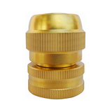 Yardworks 1/2-in Female-End Brass Garden Hose Repair Mender Front_Flat