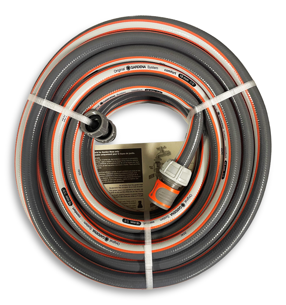 Tuyau d’arrosage robuste à 5 épaisseurs flexibles Gardena avec raccords