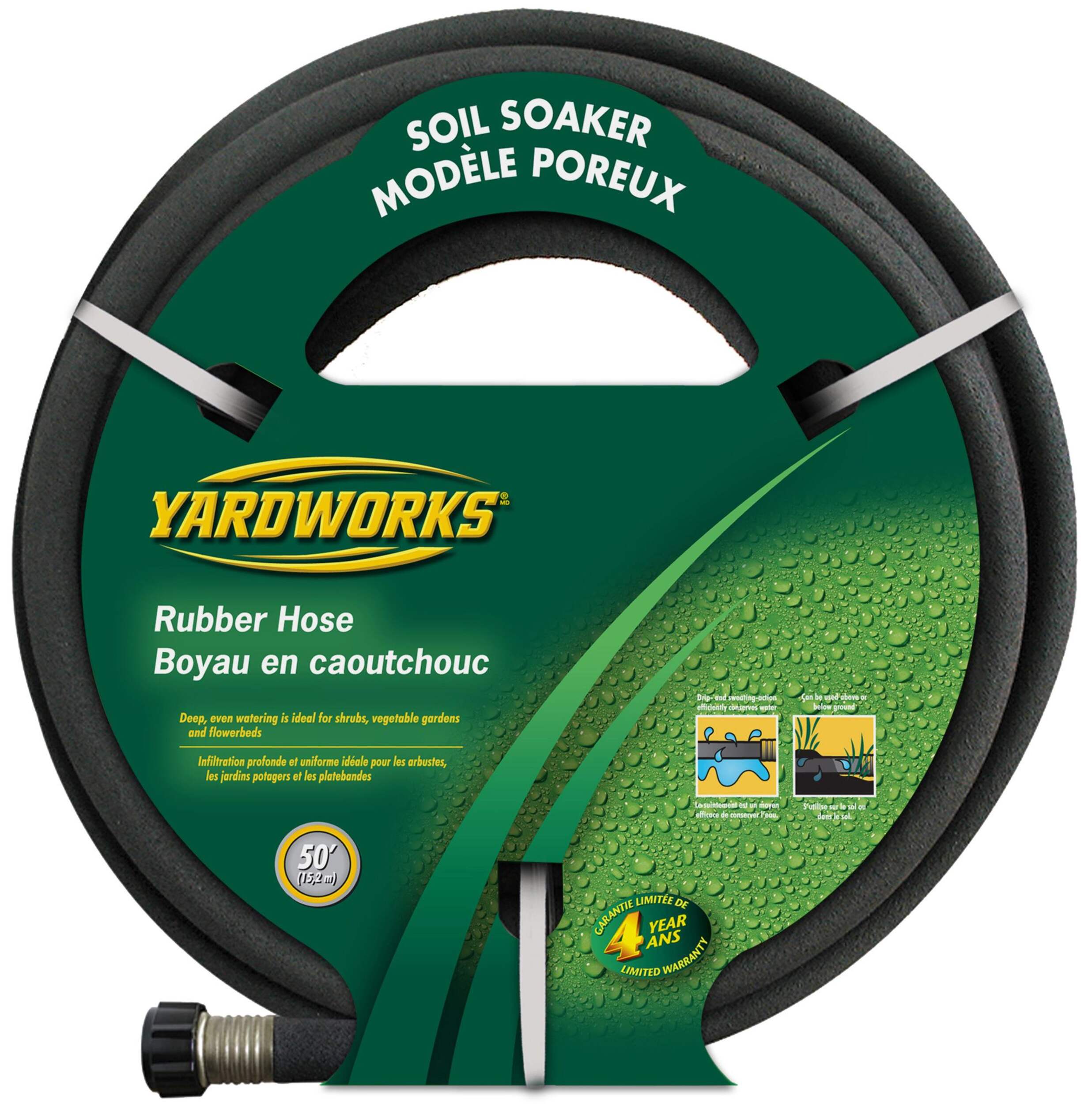 Yardworks Soaker Hose, 50-ft Front_Flat