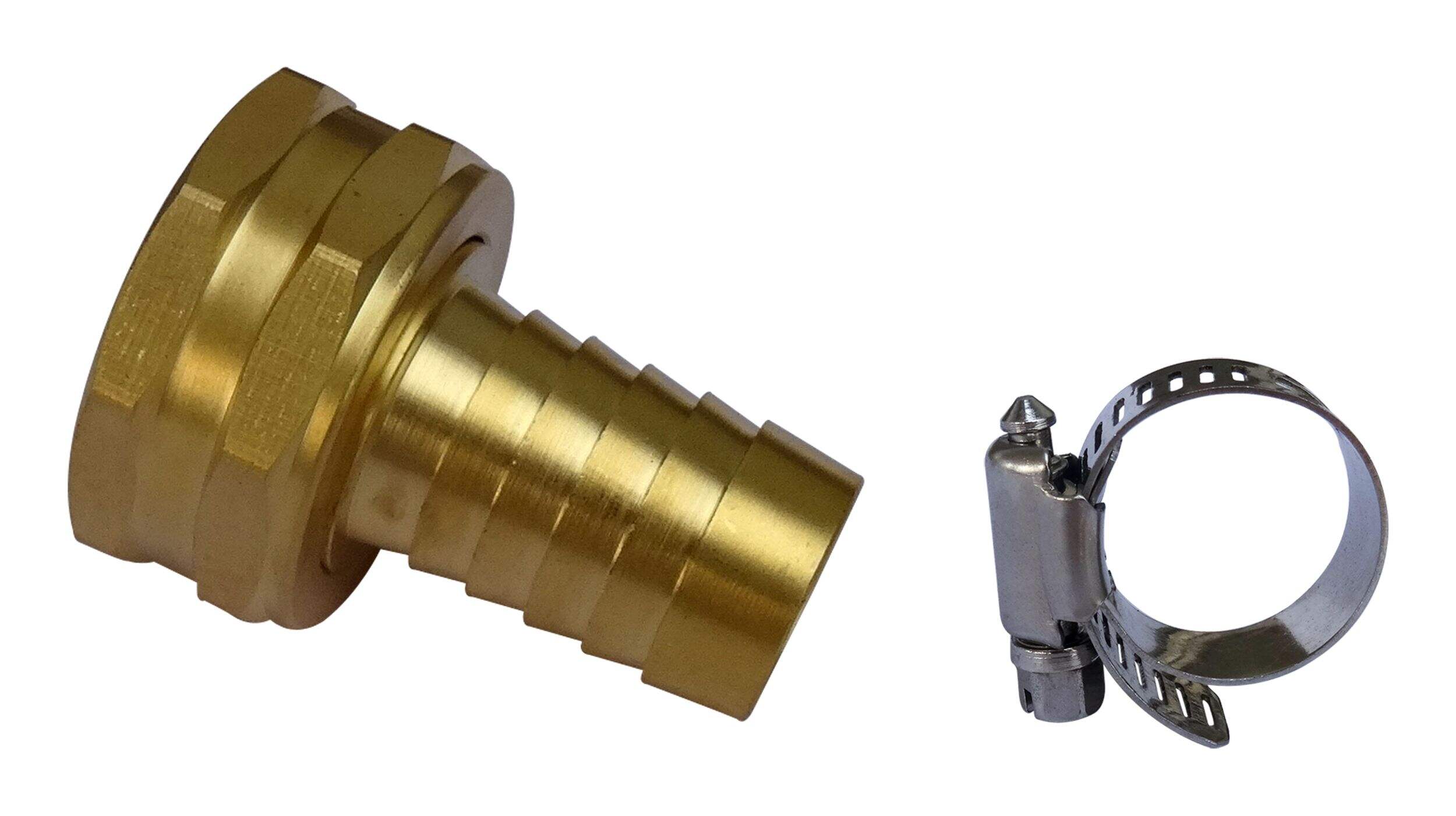 Yardworks 5/8-in Brass Female End Garden Hose Mender Composite_or_Mixed