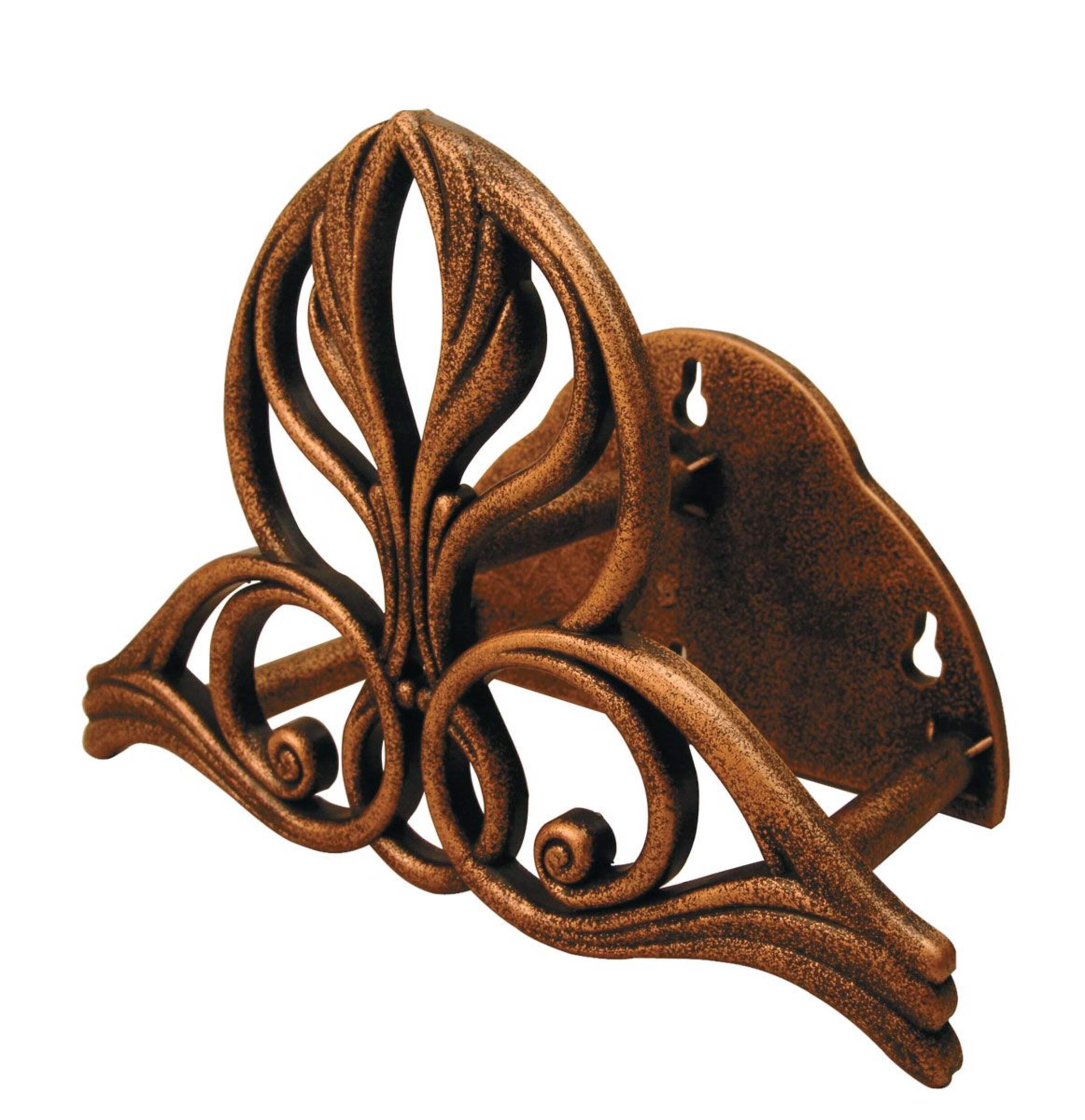 Yardworks Cast Iron Victorian Hose Holder Front_Three_Fourths_Angled_Left