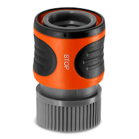 Gardena Classic Accessory End Hose Connector and Waterstop Front_Elevated