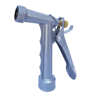 Garden Club Metal Adjustable Rear-Trigger Garden Water Hose Pistol Nozzle