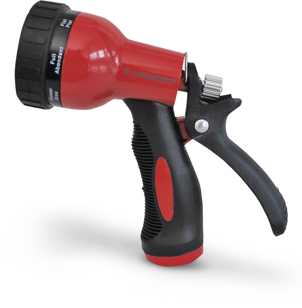 Yardworks Colour Zinc Adjustable 8Pattern RearTrigger Garden Water