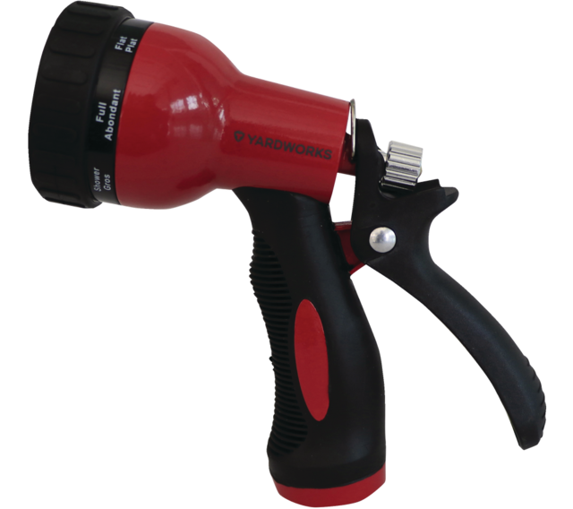 Garden Club Colour Zinc Adjustable 8Pattern RearTrigger Garden Water Hose Spray Nozzle