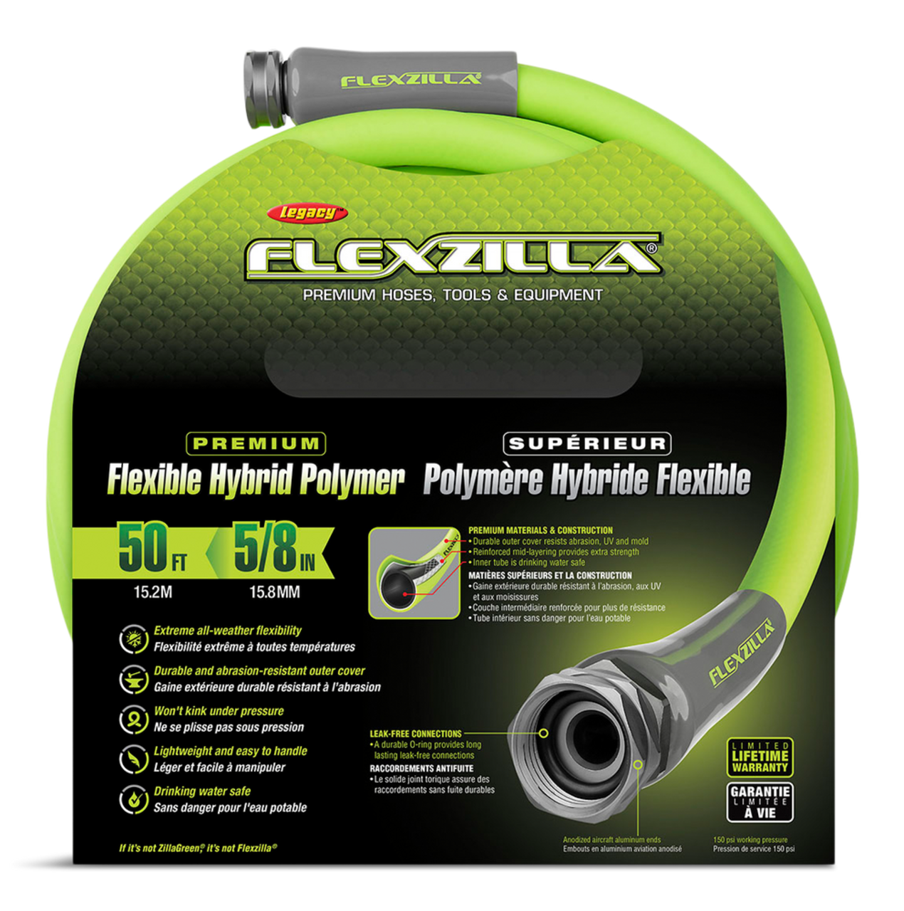 Flexzilla All-Weather Flexible Hybrid Polymer Garden Water Hose