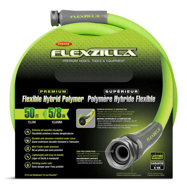 Flexzilla AllWeather Flexible Hybrid Polymer Garden Water Hose