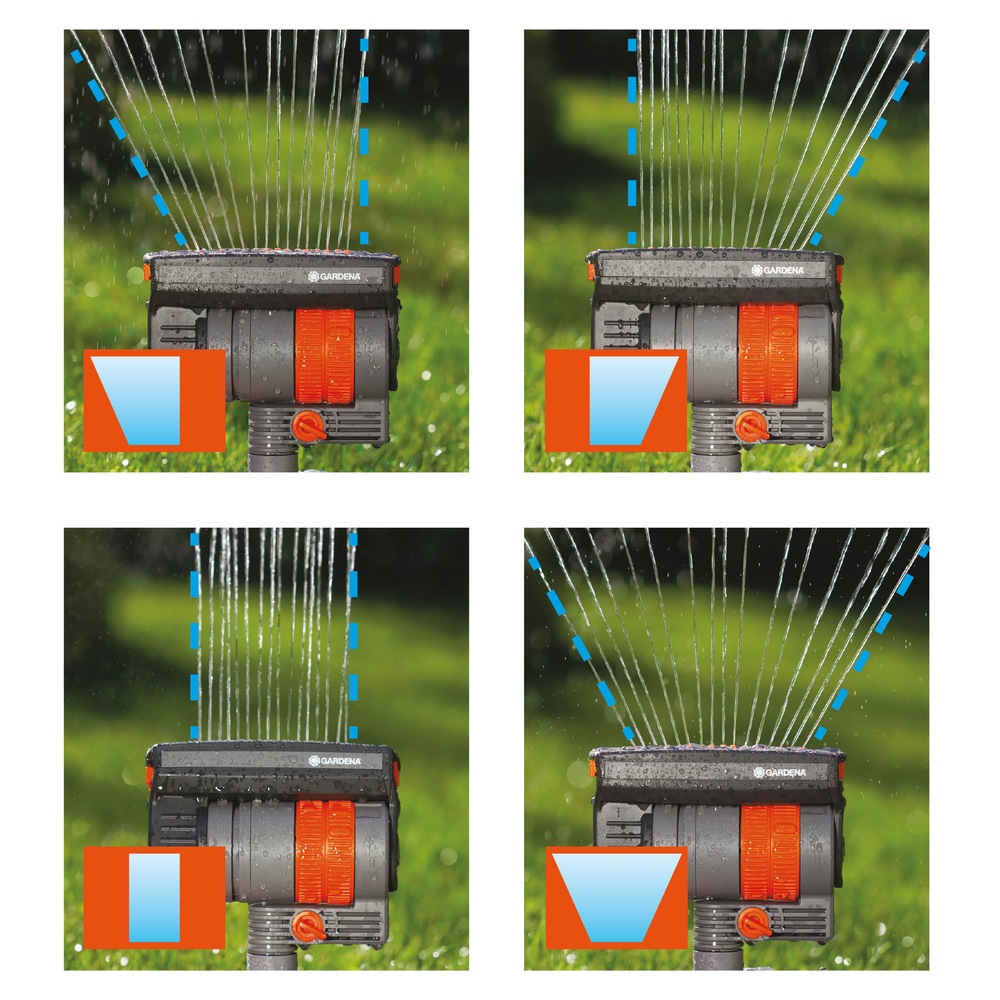 Gardena ZoomMaxx Frost Proof Sprinkler with Weighted Sled Base, 2300 sq