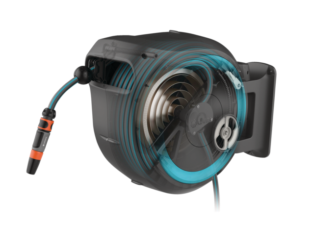 Gardena Dévidoir mural automatique avec buse, 115 pi Canadian Tire