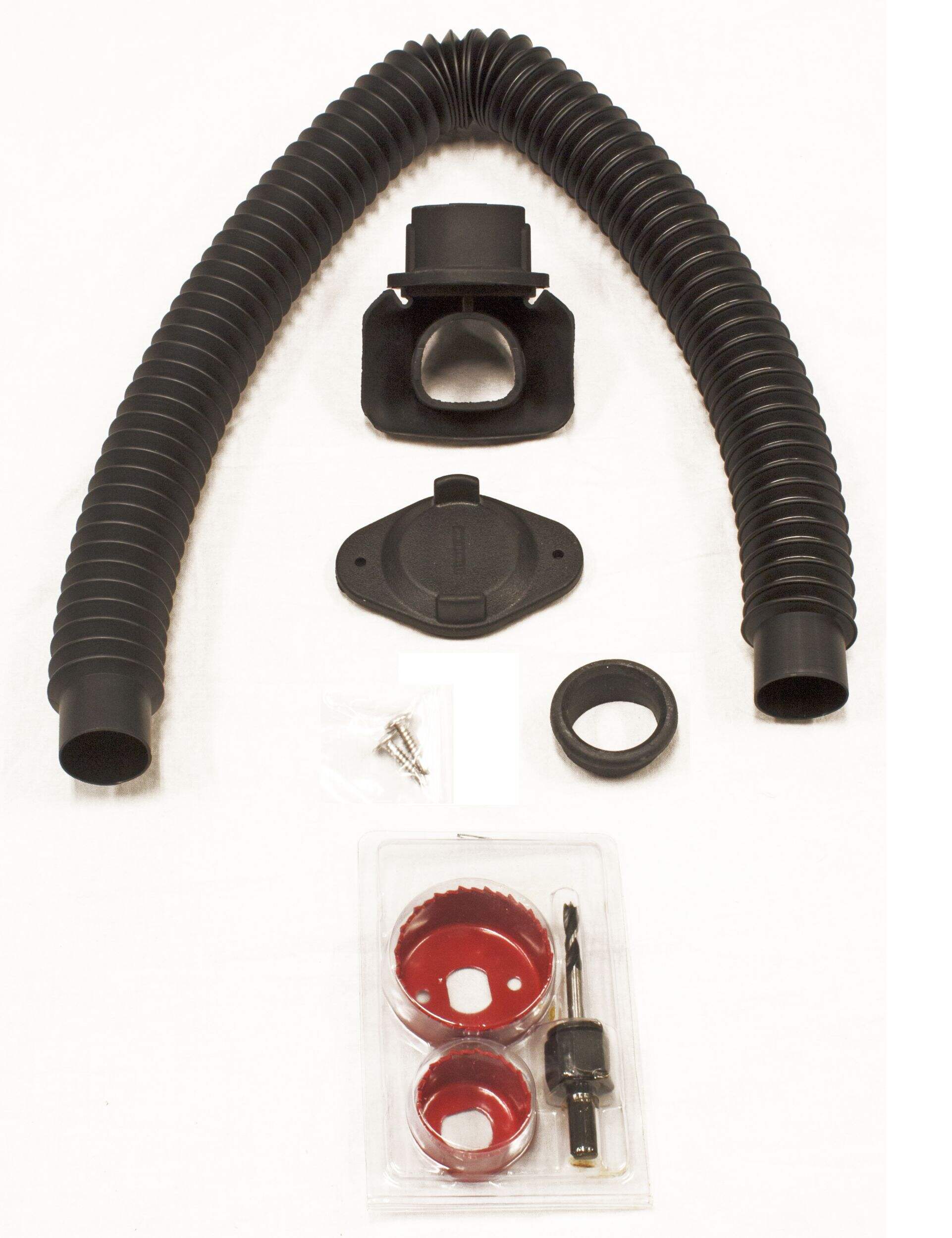 FlexiFit Universal Rain Barrel Diverter System, Easy Connect Kit Front_Elevated