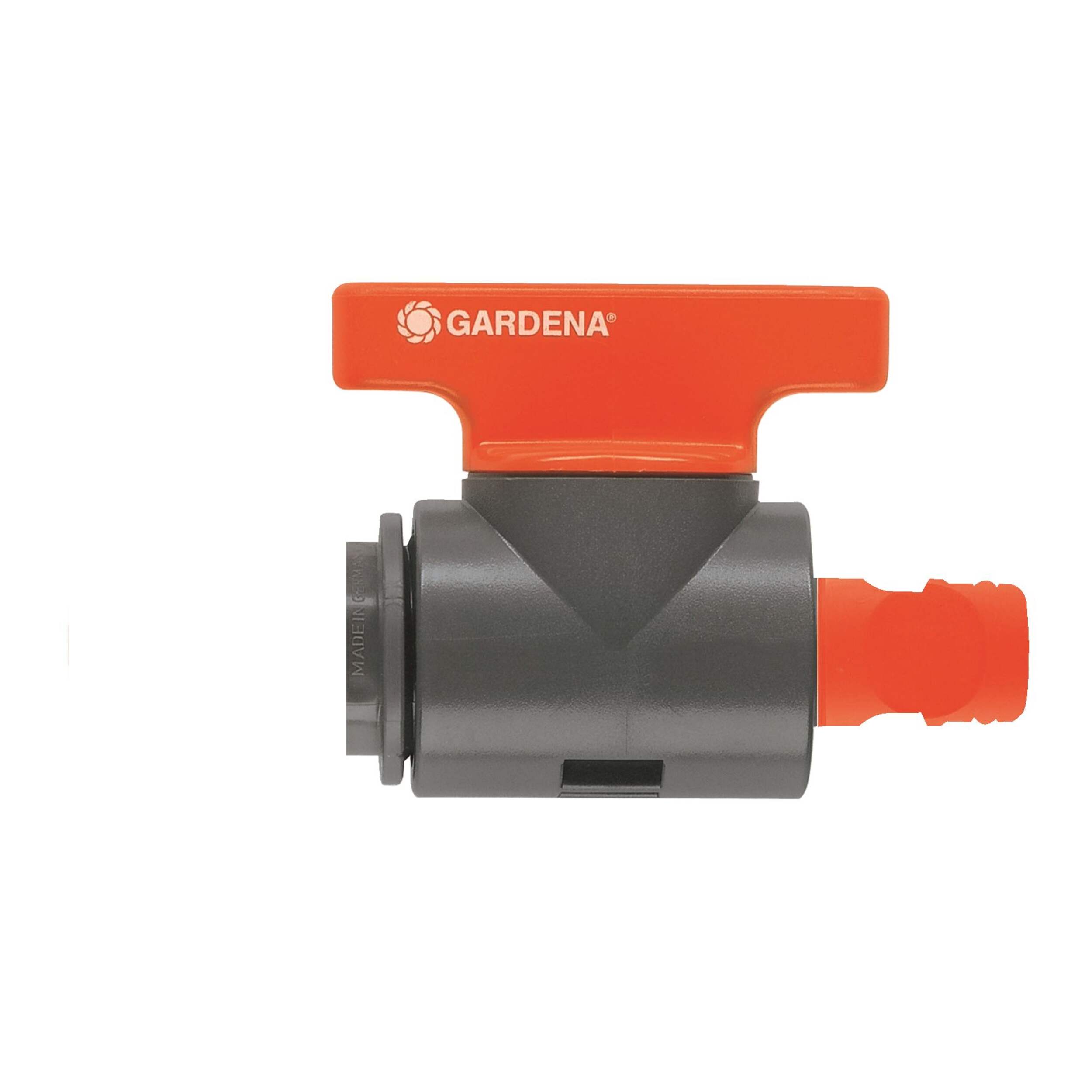 Gardena Classic Water Stop End Hose Connector with Regulator Front_Flat