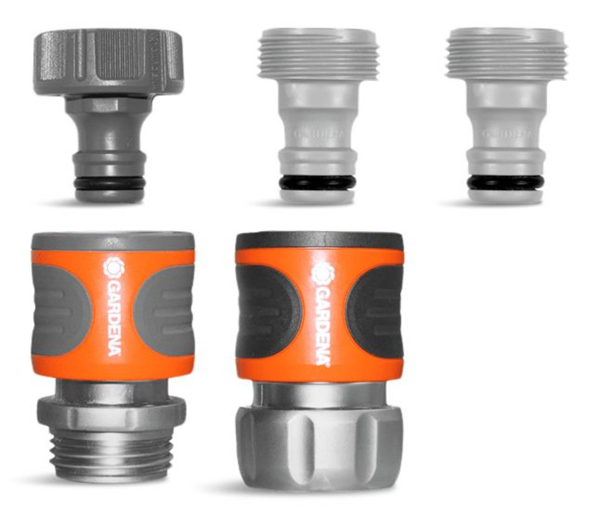 Gardena Premium Male/Female Quick Starter Connector Set, 5-pc Composite_or_Mixed