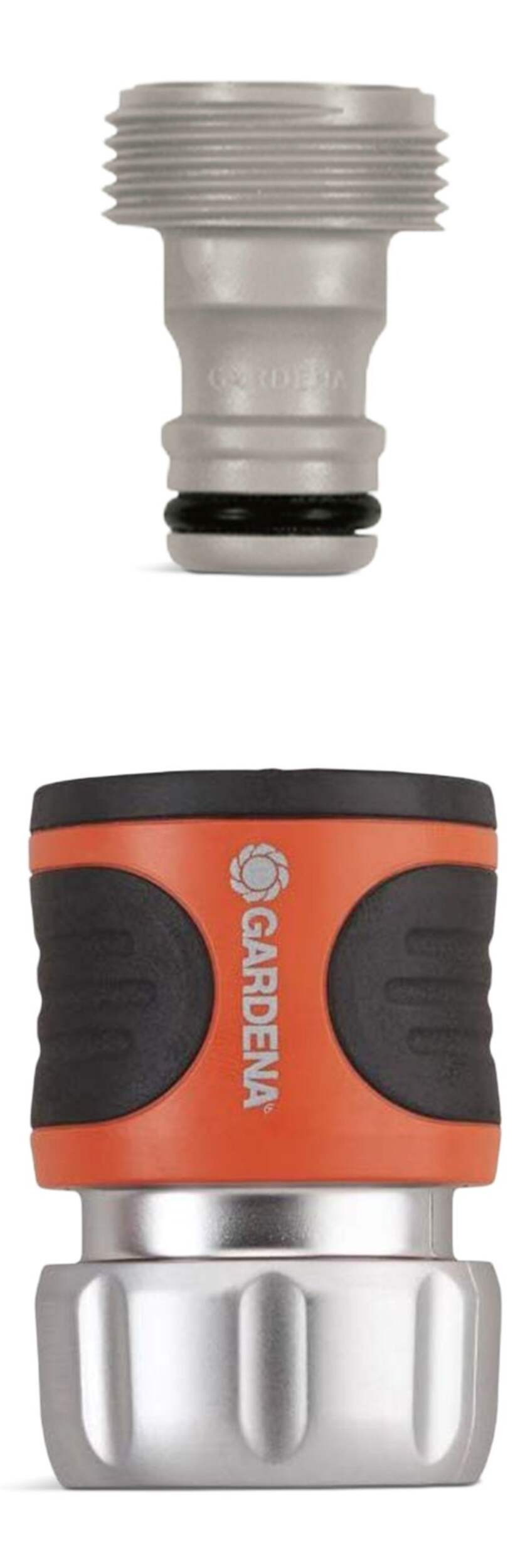 Gardena Premium Accessory End Male-to-Hose Connector Set, 2-pc Composite_or_Mixed