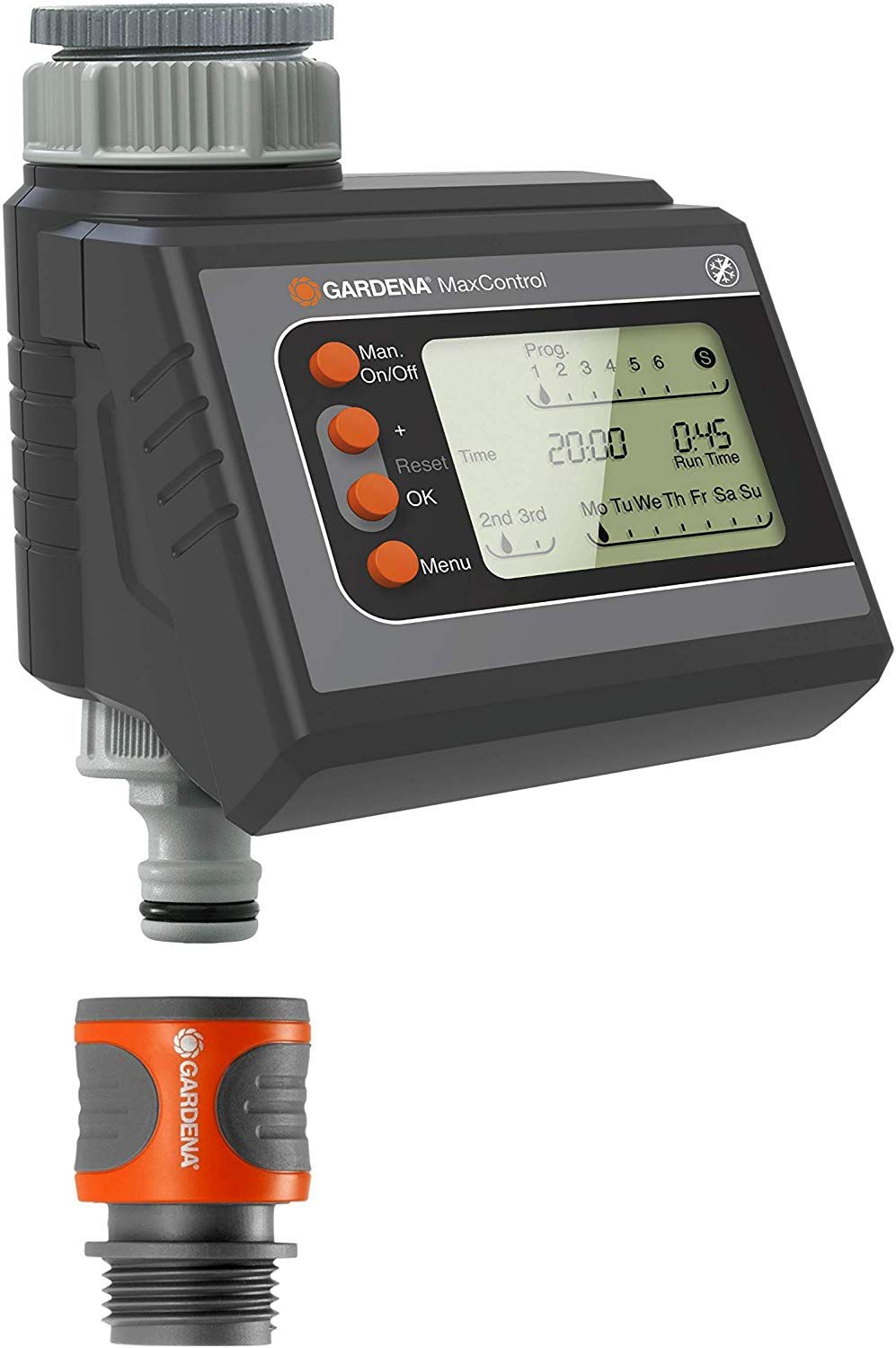 Gardena MaxControl Programmable Water Timer, Auto-Off, 1