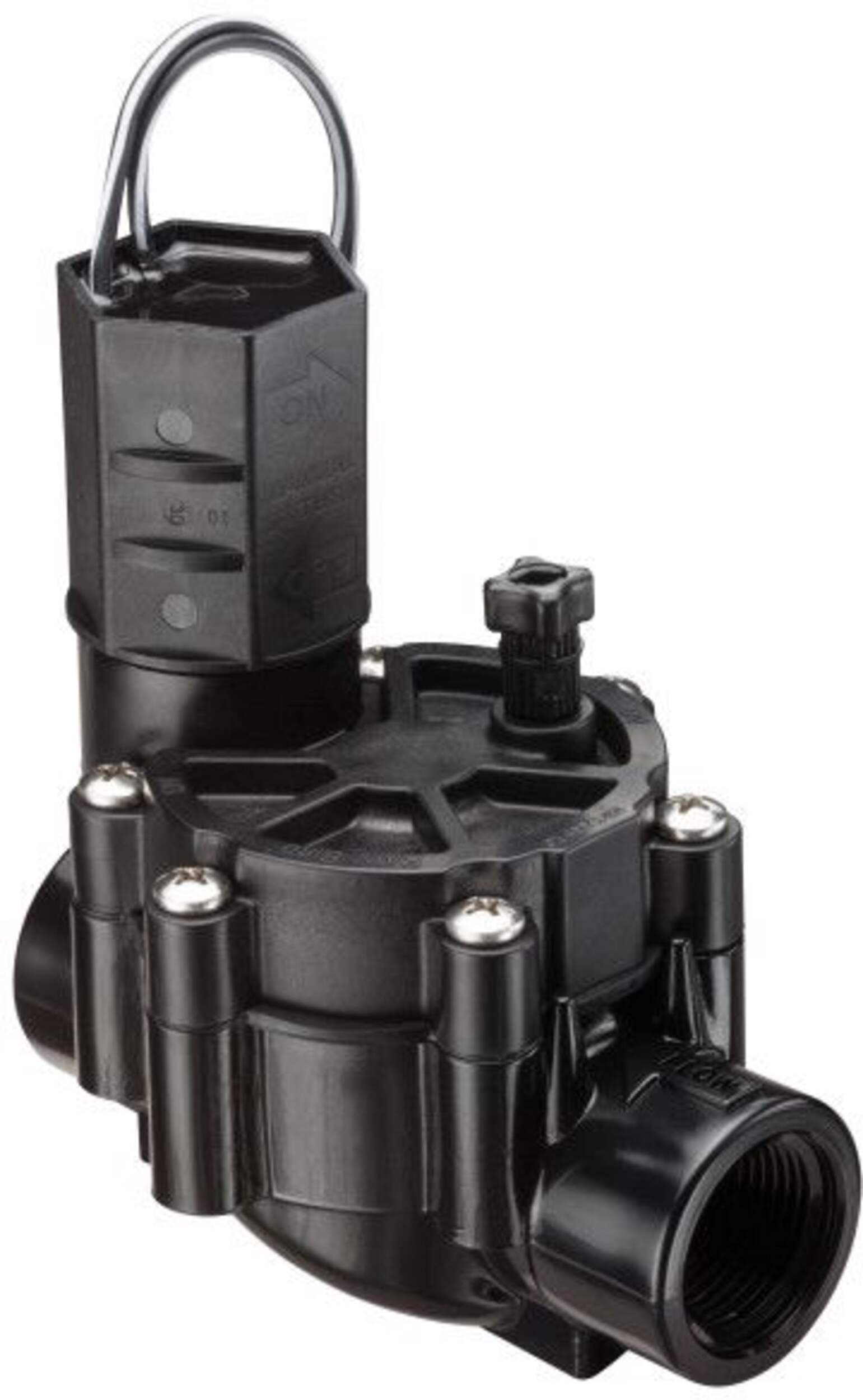 Rain Bird CP075 In-Line Automatic Sprinkler Valves, Threaded Female x Female, 3/4-in Front_Three_Fourths_Angled_Right