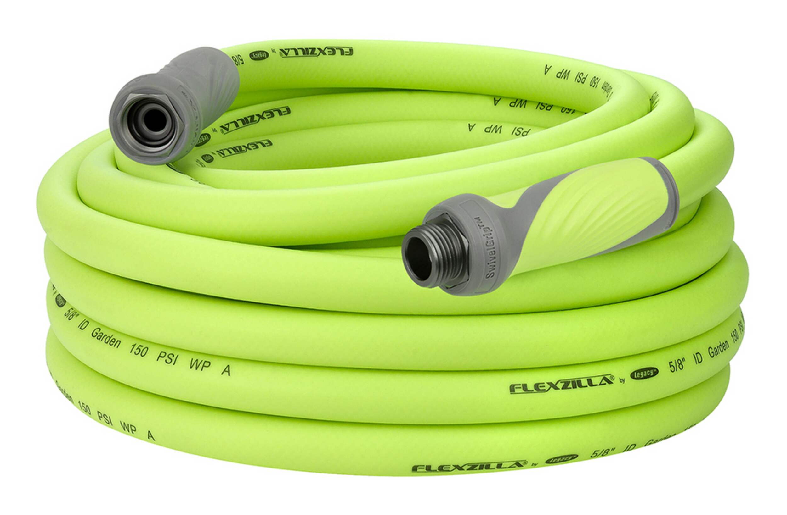 Flexzilla SwivelGrip™ All-Weather Lightweight Garden Water Hose, 5/8-in x 50-ft Front_Angled_Left