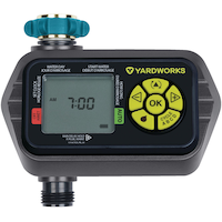 Yardworks Dry Seal Programmable Digital Water Timer, 1-Zone Front_Flat