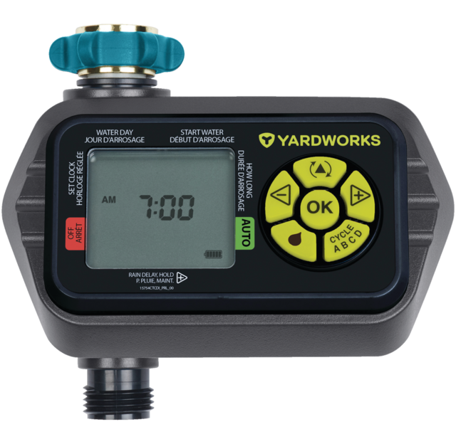 Yardworks Dry Seal Programmable Digital Water Timer, 1-Zone | Canadian Tire