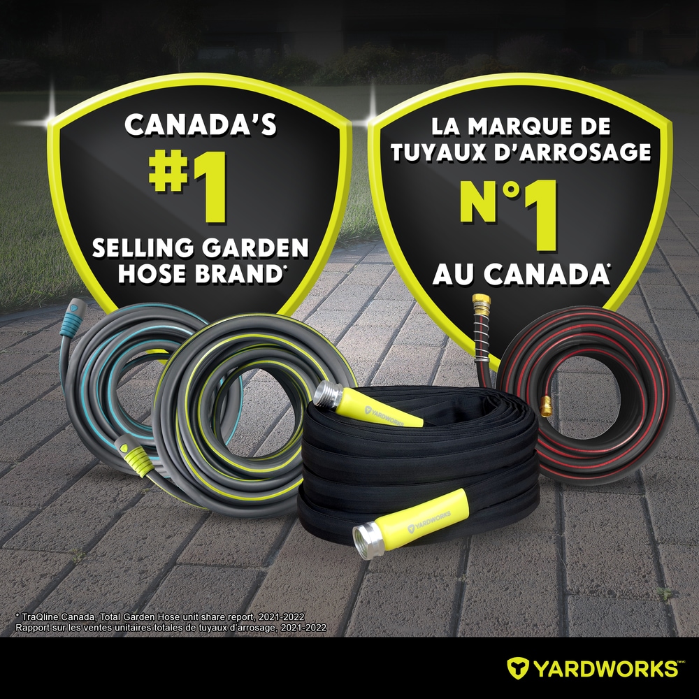 Yardworks ProFlex Fiber Jacket Fabric Hose, 100ft Canadian Tire
