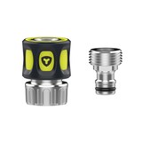 Accessoires à connexion rapide en métal Yardworks, 2 pièces Front_Flat