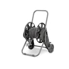 Dropship Garden Hose Reel Cart - 4 Wheels Portable Garden Hose Reel Cart  With Storage Basket Rust Resistant Heavy Duty Water Hose Holder to Sell  Online at a Lower Price
